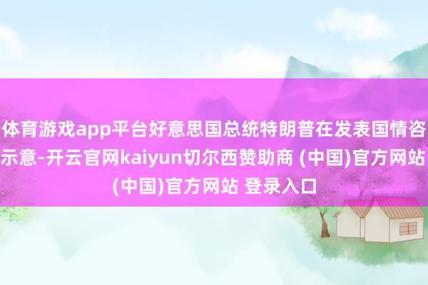 体育游戏app平台好意思国总统特朗普在发表国情咨文演讲时示意-开云官网kaiyun切尔西赞助商 (中国)官方网站 登录入口