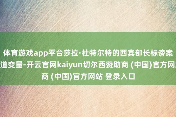 体育游戏app平台莎拉·杜特尔特的西宾部长标谤案此刻成了要道变量-开云官网kaiyun切尔西赞助商 (中国)官方网站 登录入口