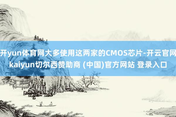 开yun体育网大多使用这两家的CMOS芯片-开云官网kaiyun切尔西赞助商 (中国)官方网站 登录入口